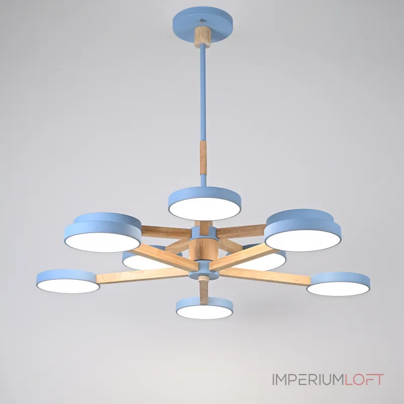 Люстра на штанге TURNA DBL L10 Blue