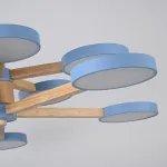 Люстра на штанге TURNA DBL L10 Blue