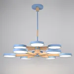Люстра на штанге TURNA DBL L12 Blue