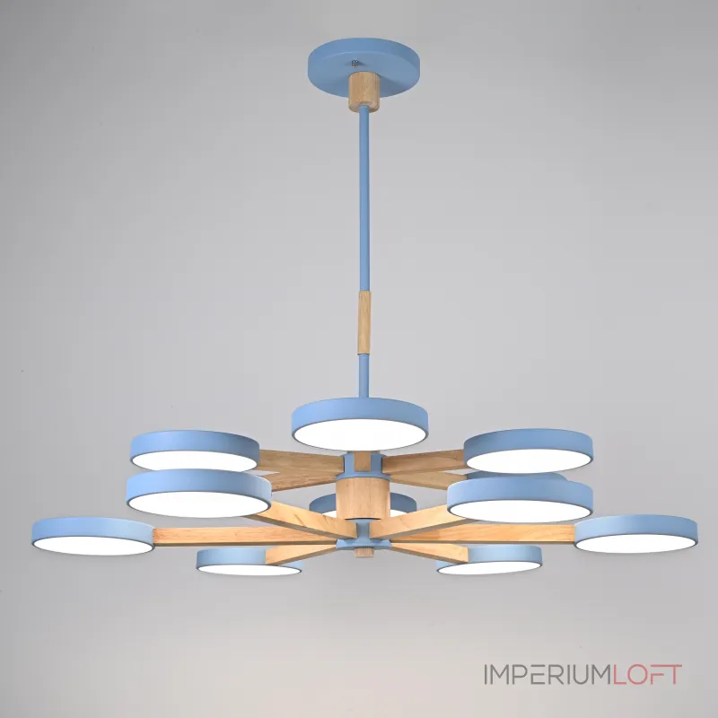 Люстра на штанге TURNA DBL L12 Blue