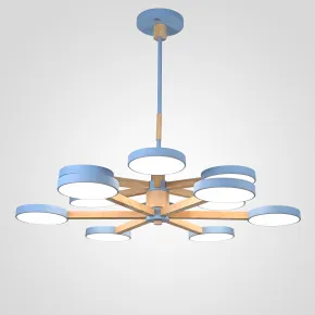 Люстра на штанге TURNA DBL L12 Blue Люстра на штанге TURNA DBL L12 Blue