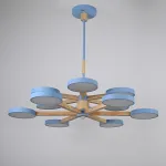 Люстра на штанге TURNA DBL L12 Blue