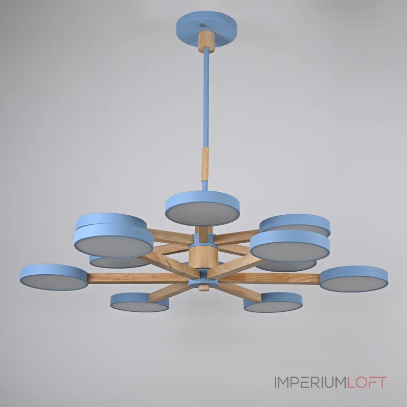 Люстра на штанге TURNA DBL L12 Blue