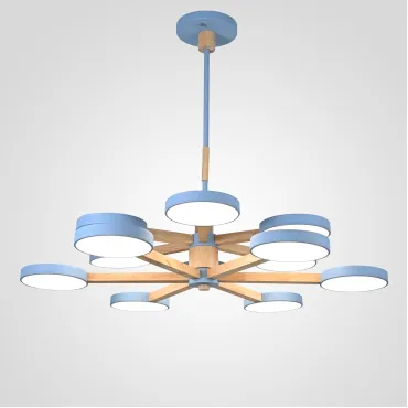 Люстра на штанге TURNA DBL L12 Blue