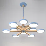 Люстра на штанге TURNA DBL L12 Blue