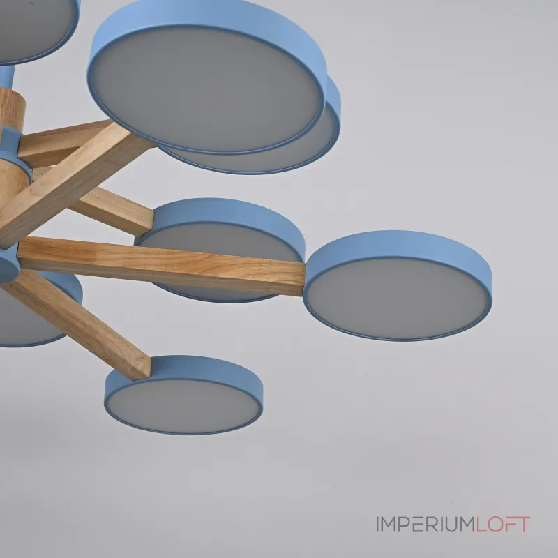Люстра на штанге TURNA DBL L12 Blue