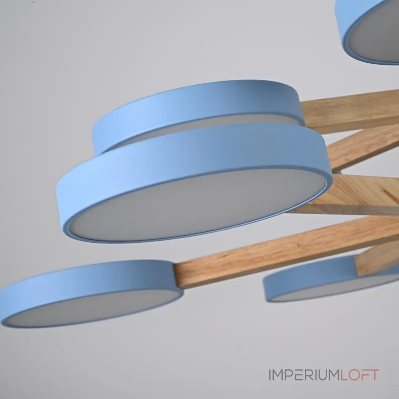 Люстра на штанге TURNA DBL L12 Blue