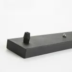 Потолочное линейное крепление из металла CEILING MOUNT 11 BLACK L80 на 3 подвеса от ImperiumLoft