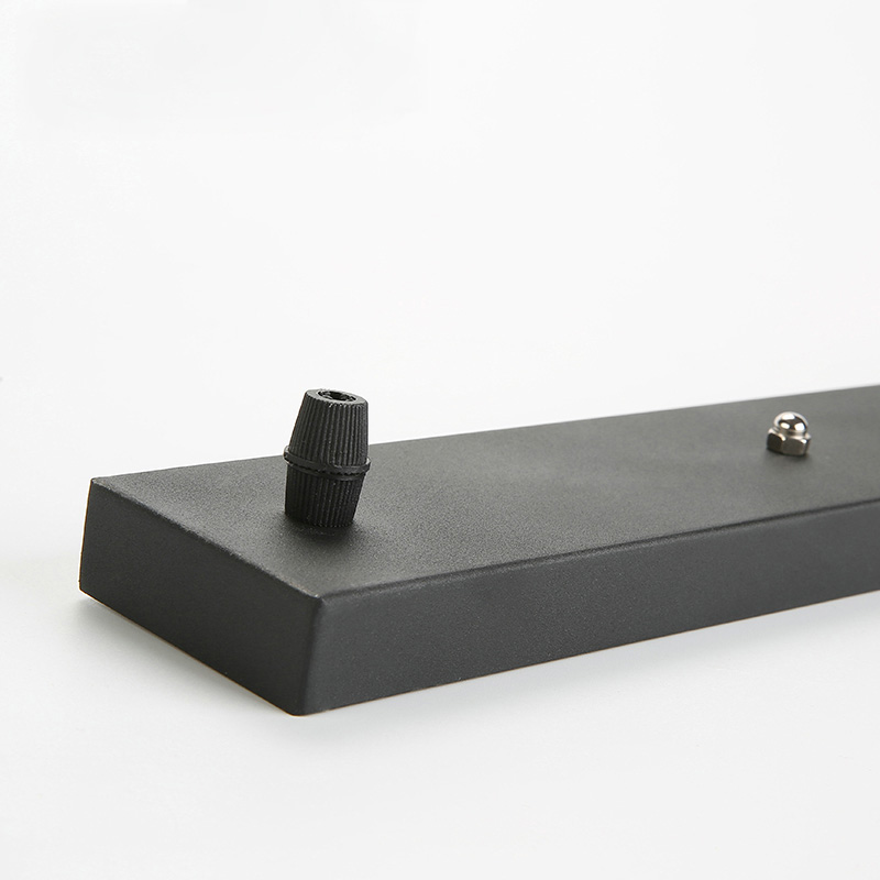 Потолочное линейное крепление из металла CEILING MOUNT 11 BLACK L80 на 3 подвеса от ImperiumLoft