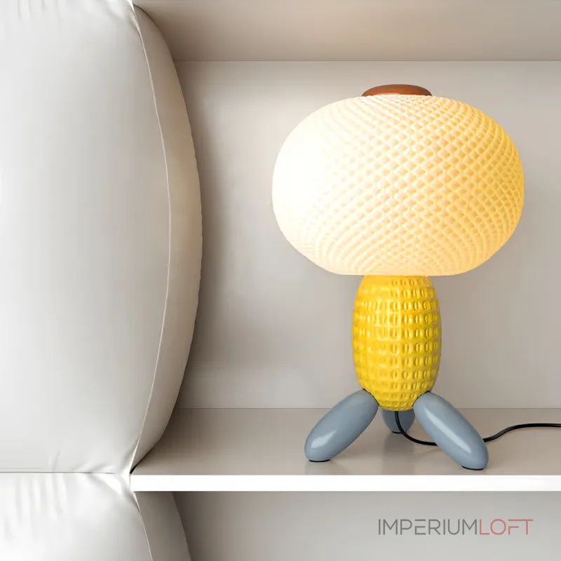 Уникальная настольная лампа ALISA TAB YELLOW в современном дизайне от ImperiumLoft