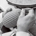 Уникальная настольная лампа ALISA TAB BLUE в современном дизайне от ImperiumLoft