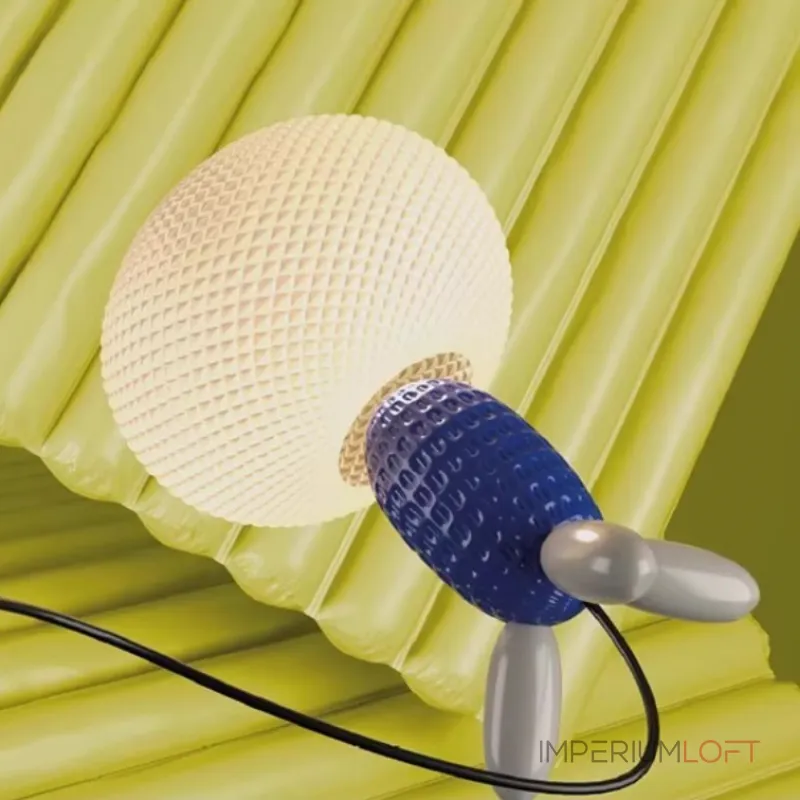 Уникальная настольная лампа ALISA TAB BLUE в современном дизайне от ImperiumLoft