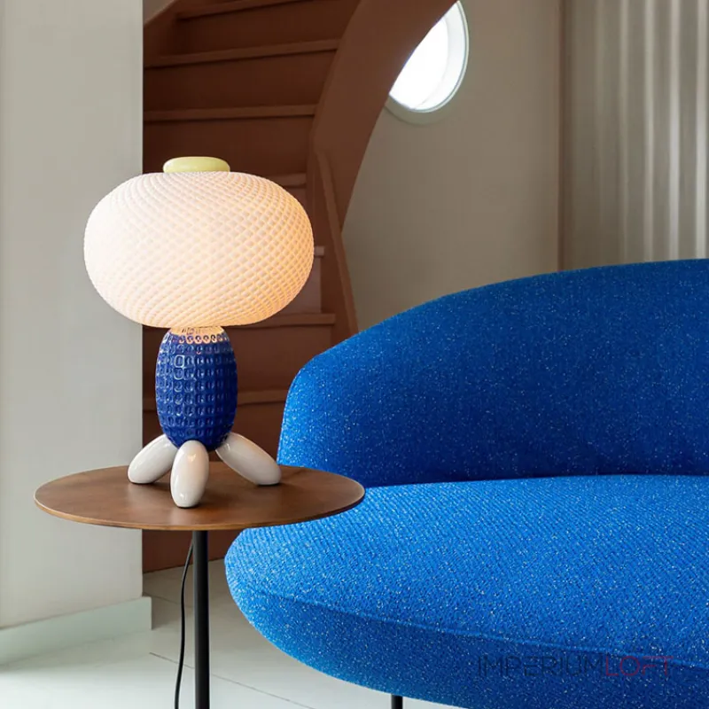 Уникальная настольная лампа ALISA TAB BLUE в современном дизайне от ImperiumLoft