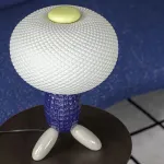 Уникальная настольная лампа ALISA TAB BLUE в современном дизайне от ImperiumLoft