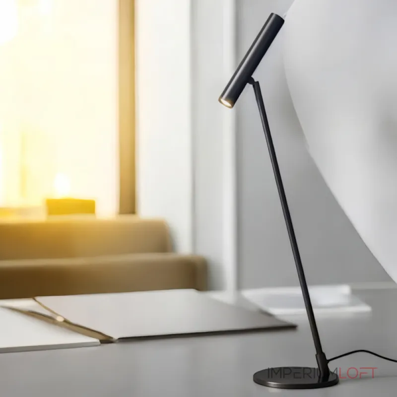 Уникальная настольная лампа ADLAUG TAB BLACK в современном дизайне от ImperiumLoft