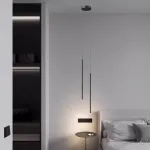 Комбинация подвесных светодиодных светильников c цилиндрическими плафонами ATTA DUO S BLACK 4000 от ImperiumLoft