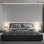 Комбинация подвесных светодиодных светильников c цилиндрическими плафонами ATTA DUO L BRASS 3000 от ImperiumLoft