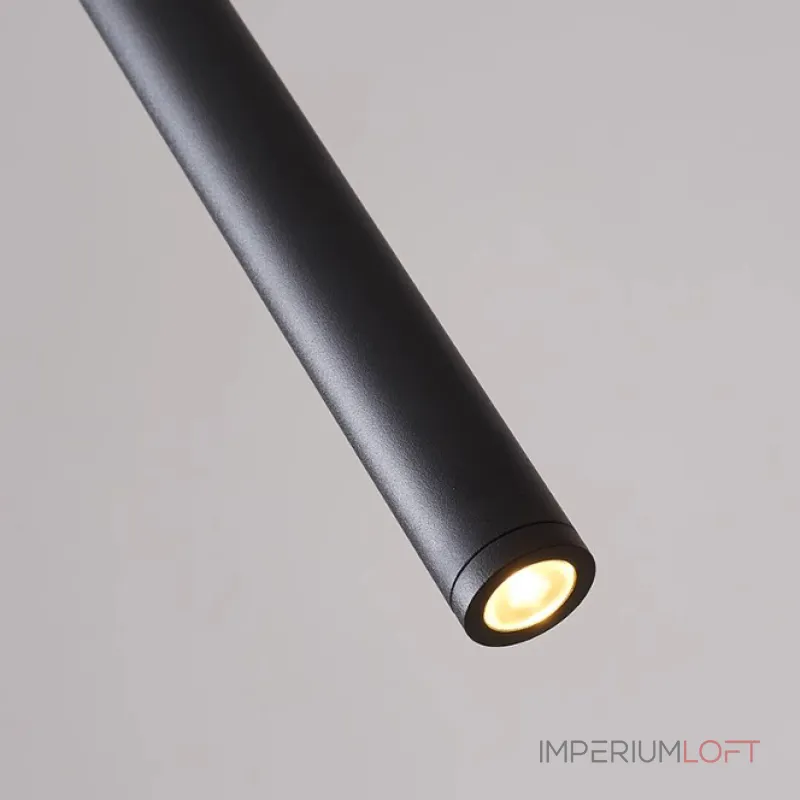 Комбинация подвесных светодиодных светильников c цилиндрическими плафонами ATTA DUO L BRASS 3000 от ImperiumLoft