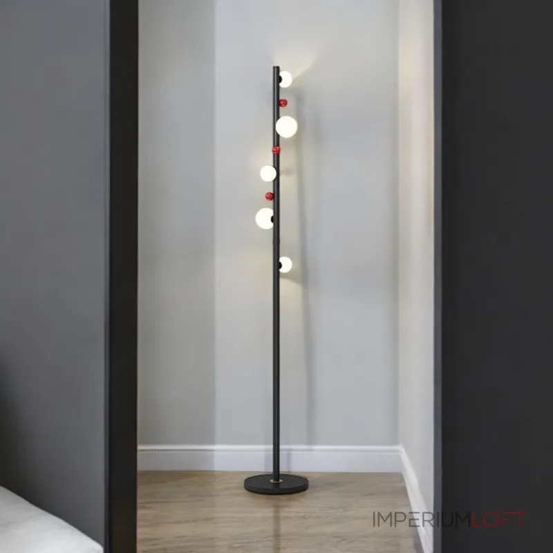 Торшер напольный в виде стилизованного кактуса REIK FL BLACK от ImperiumLoft