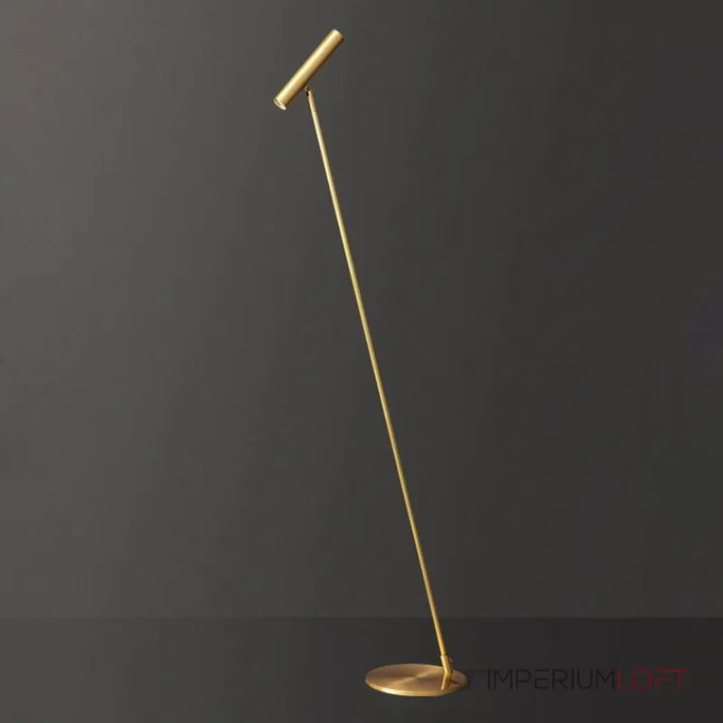 Дизайнерский торшер с цилиндрическим плафоном ADLAUG BRASS в современном дизайне от ImperiumLoft Дизайнерский торшер с цилиндрическим плафоном ADLAUG BRASS в современном дизайне от ImperiumLoft
