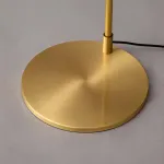 Дизайнерский торшер с цилиндрическим плафоном ADLAUG BRASS в современном дизайне от ImperiumLoft