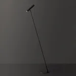 Дизайнерский торшер с цилиндрическим плафоном ADLAUG BLACK в современном дизайне от ImperiumLoft