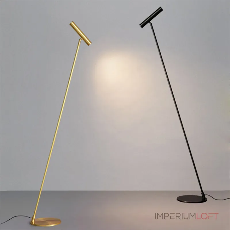 Дизайнерский торшер с цилиндрическим плафоном ADLAUG BLACK в современном дизайне от ImperiumLoft Дизайнерский торшер с цилиндрическим плафоном ADLAUG BLACK в современном дизайне от ImperiumLoft