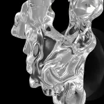 Настенный светильник с белым шарообразным плафоном на деревянной полочке с декоративными облаками Бра MIKAS от ImperiumLoft