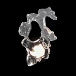 Настенный светильник с белым шарообразным плафоном на деревянной полочке с декоративными облаками Бра MIKAS от ImperiumLoft