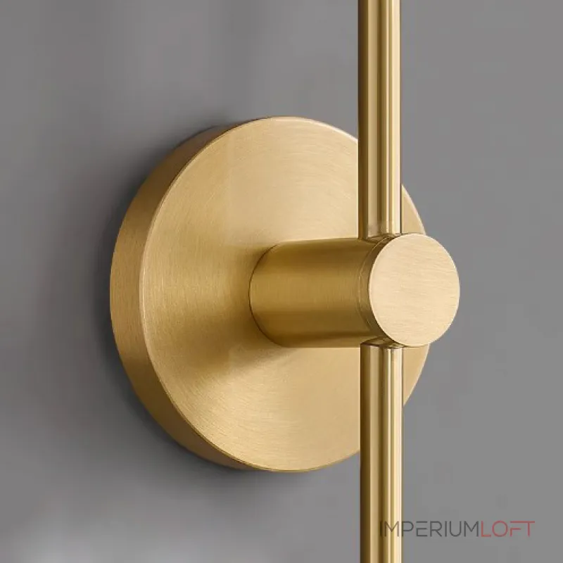 Бра на высокой стойке с цилиндрическим плафоном из рифленого стекла RELF BRASS от ImperiumLoft Бра на высокой стойке с цилиндрическим плафоном из рифленого стекла RELF BRASS от ImperiumLoft