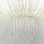 Бра на высокой стойке с цилиндрическим плафоном из рифленого стекла LABEL WALL от ImperiumLoft