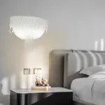 Бра на высокой стойке с цилиндрическим плафоном из рифленого стекла LABEL WALL от ImperiumLoft