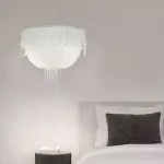 Бра на высокой стойке с цилиндрическим плафоном из рифленого стекла LABEL WALL от ImperiumLoft