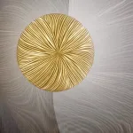 Настенный cветильник с кремово-желтыми шарообразными плафонами внутри стеклянных купольных рассеивателей разной фактуры ROMANUS WALL L от ImperiumLoft