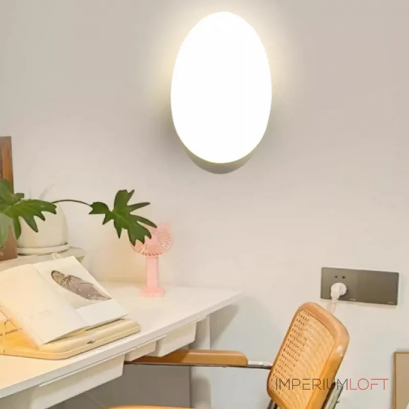 Настенный cветильник яйцевидной формы со скрытой проводкой VOLLRAD GREEN от ImperiumLoft