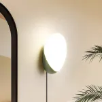 Настенный cветильник яйцевидной формы с проводом и выключателем VOLLRAD GREEN WIRE от ImperiumLoft