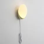 Настенный cветильник яйцевидной формы с проводом и выключателем VOLLRAD CREAM WIRE от ImperiumLoft