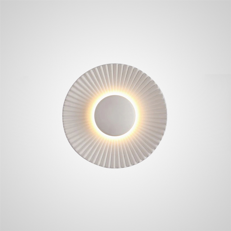 Настенный cветильник в виде гофрированного диска с LED подсветкой MEKHI A от ImperiumLoft