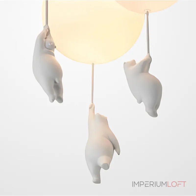 Потолочная люстра Мишка на шаре WASTY TRIO от ImperiumLoft