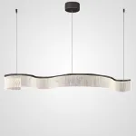 Серия реечных светильников с линейной гравировкой на прозрачном изогнутом корпусе со светодиодной подсветкой DANELIUS LONG L150 от ImperiumLoft