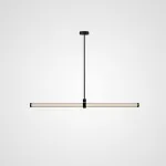 Реечный светодиодный рядный светильник на стойке с вытянутым цилиндрическим корпусом TEOFIL B L120 от ImperiumLoft