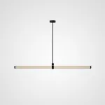 Реечный светодиодный рядный светильник на стойке с вытянутым цилиндрическим корпусом TEOFIL B L160 от ImperiumLoft