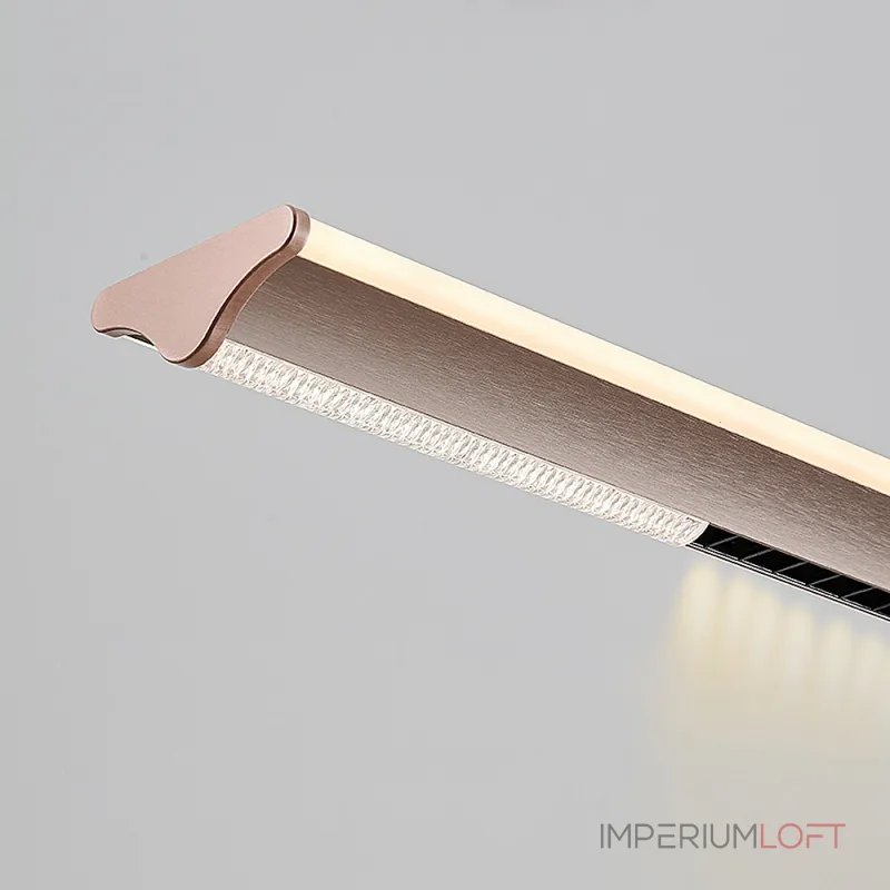 Реечный LED светильник оригинальной формы с комбинацией направленного и рассеянного света DOSSE A GREY от ImperiumLoft