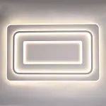 Потолочный светильник белого цвета из акрила с 3 температурами свечения ACRIL WHITE L105 от ImperiumLoft