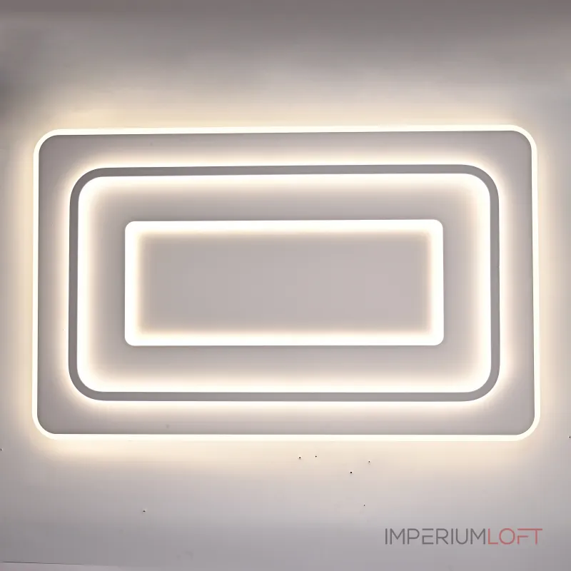 Потолочный светильник белого цвета из акрила с 3 температурами свечения ACRIL WHITE L105 от ImperiumLoft