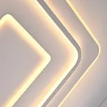 Потолочный светильник белого цвета из акрила с 3 температурами свечения ACRIL WHITE L105 от ImperiumLoft