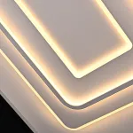 Потолочный светильник белого цвета из акрила с 3 температурами свечения ACRIL WHITE L105 от ImperiumLoft