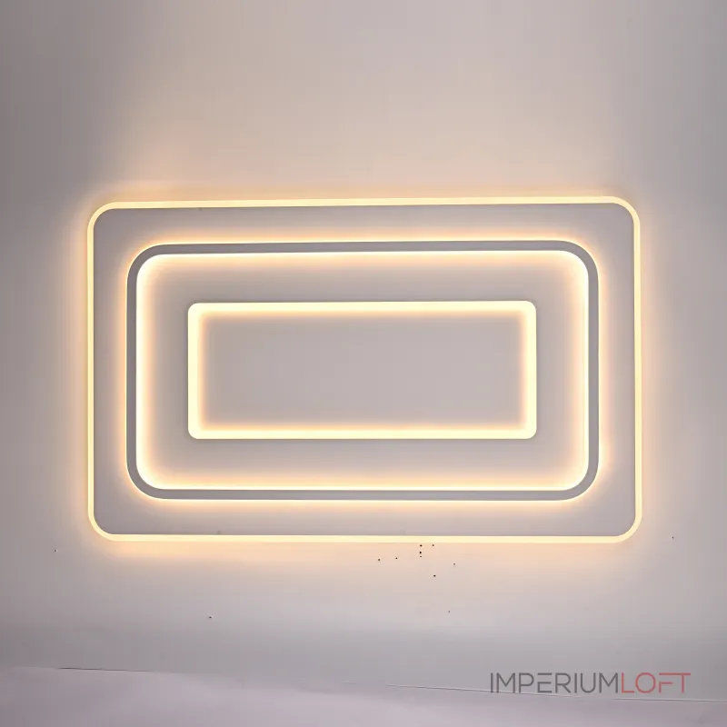 Потолочный светильник белого цвета из акрила с 3 температурами свечения ACRIL WHITE L105 от ImperiumLoft