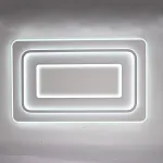 Потолочный светильник белого цвета из акрила с 3 температурами свечения ACRIL WHITE L105 от ImperiumLoft