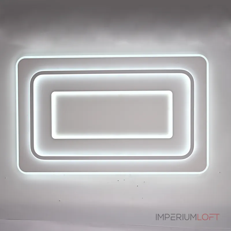 Потолочный светильник белого цвета из акрила с 3 температурами свечения ACRIL WHITE L105 от ImperiumLoft